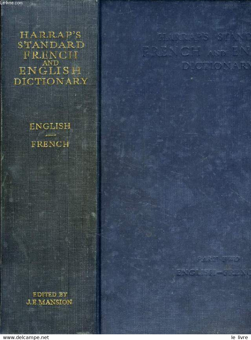 HARRAP'S STANDARD FRENCH AND ENGLISH DICTIONARY, PART TWO, ENGLISH-FRENCH - COLLECTIF - 1960 - Dizionari, Thesaurus