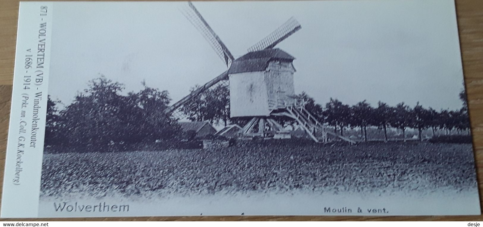 Meise Wolvertem Wolverthem Moulin á Vent Windmolenkouter 1686-1914 - Meise