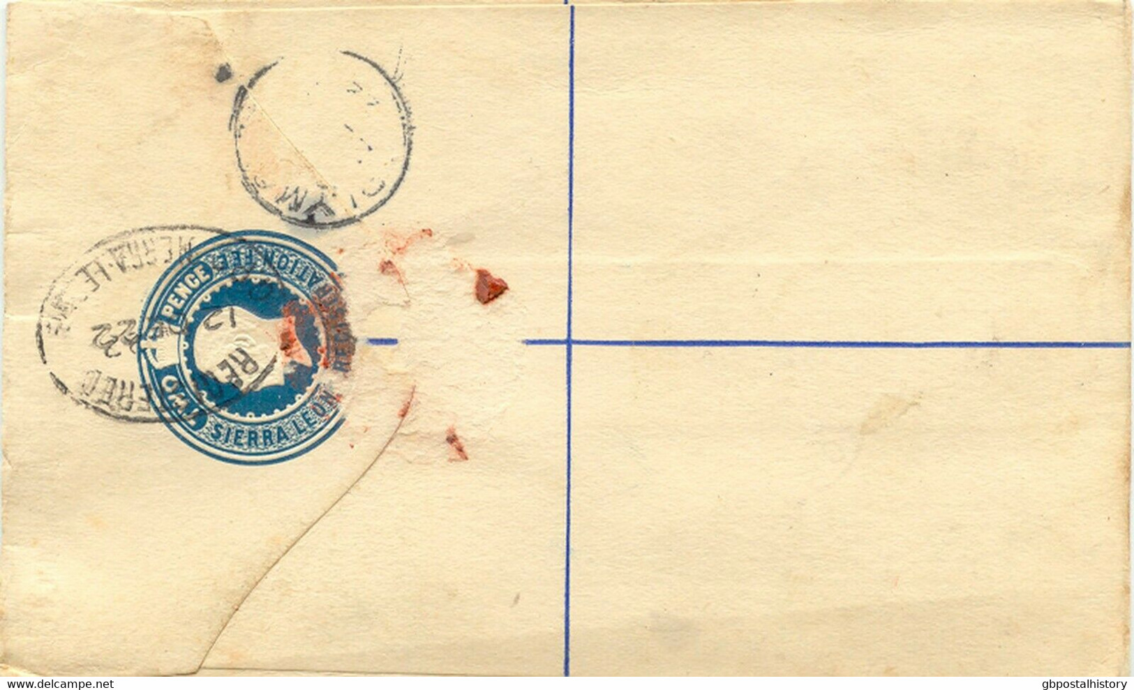 SIERRA LEONE 1902/63 1 EVII Postal Stationery Env, 2 GV Postal Stationery R-Env, - Sierra Leone (...-1960)