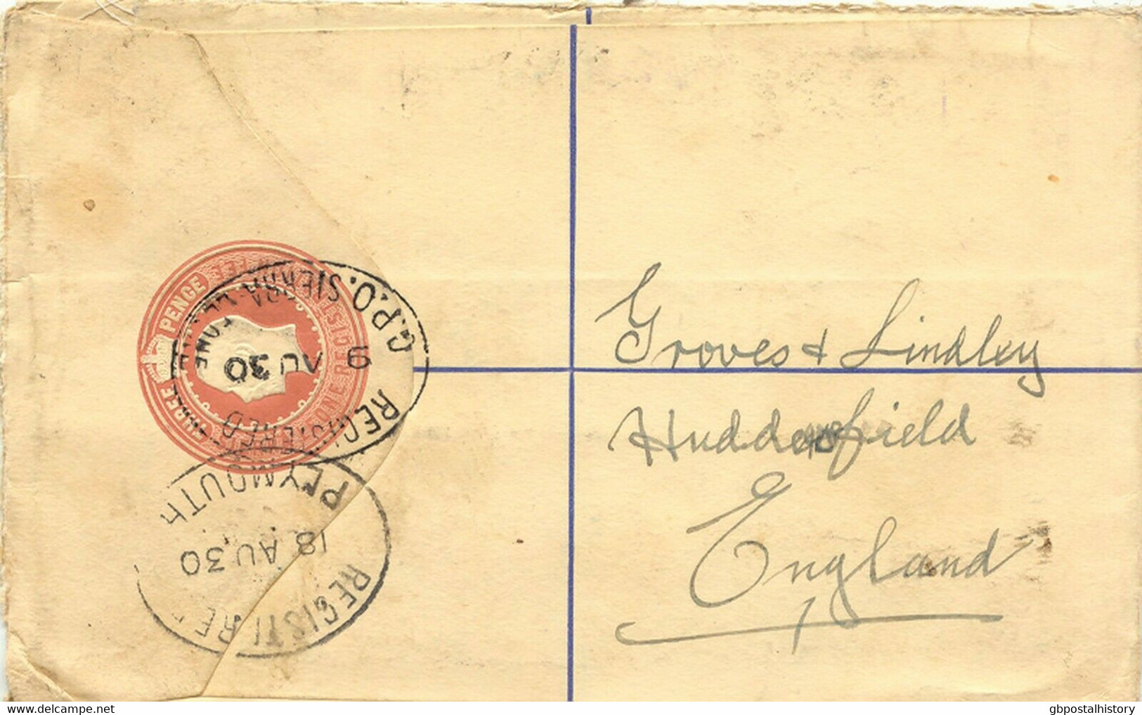 SIERRA LEONE 1902/63 1 EVII Postal Stationery Env, 2 GV Postal Stationery R-Env, - Sierra Leone (...-1960)