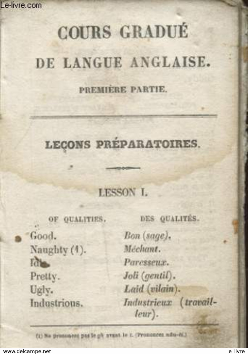 COURS GRADUE DE LA LANGUE - COLLECTIF - 0 - Engelse Taal/Grammatica