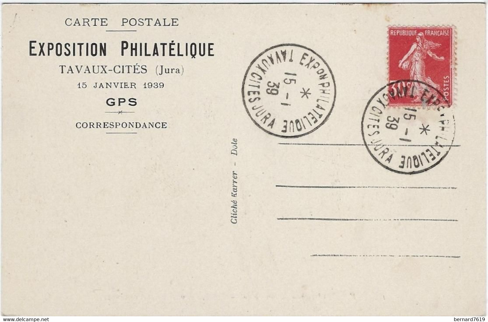 39   Tavaux   - Les Cites Solvay  - Vue Generale Et Au Verso Cachet Exposition Phlatelique  Tavaux  15 Janvier 1939 - Tavaux