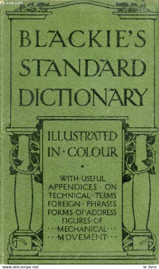 BLACKIE'S STANDARD DICTIONARY - COLLECTIF - 0 - Dictionaries, Thesauri