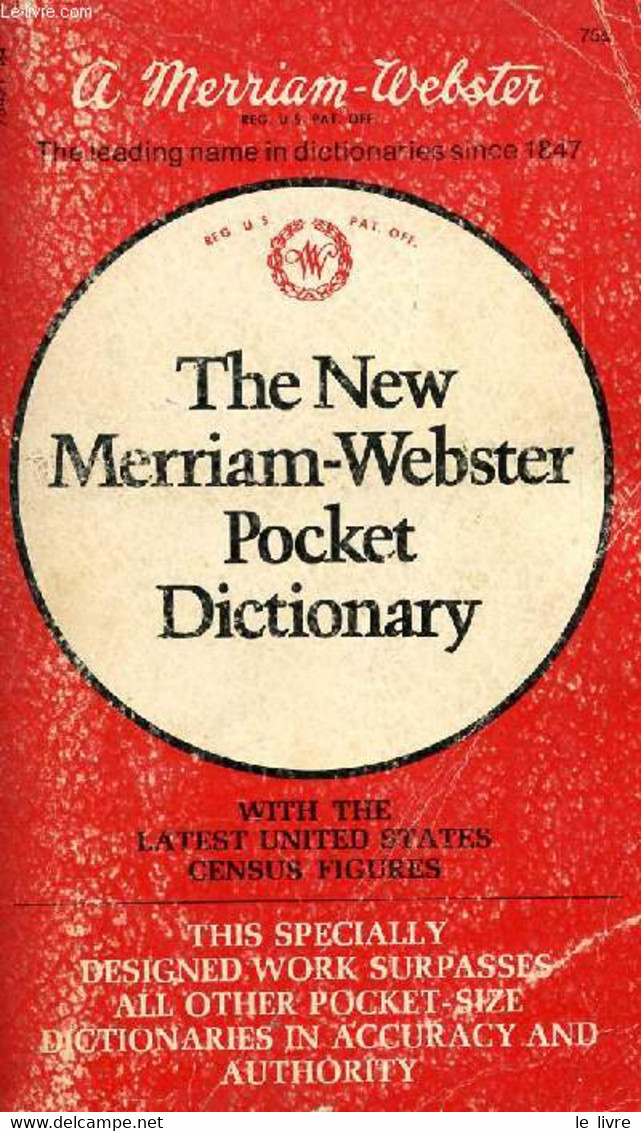 THE NEW MERRIAM-WEBSTER POCKET DICTIONARY - COLLECTIF - 1972 - Dictionnaires, Thésaurus