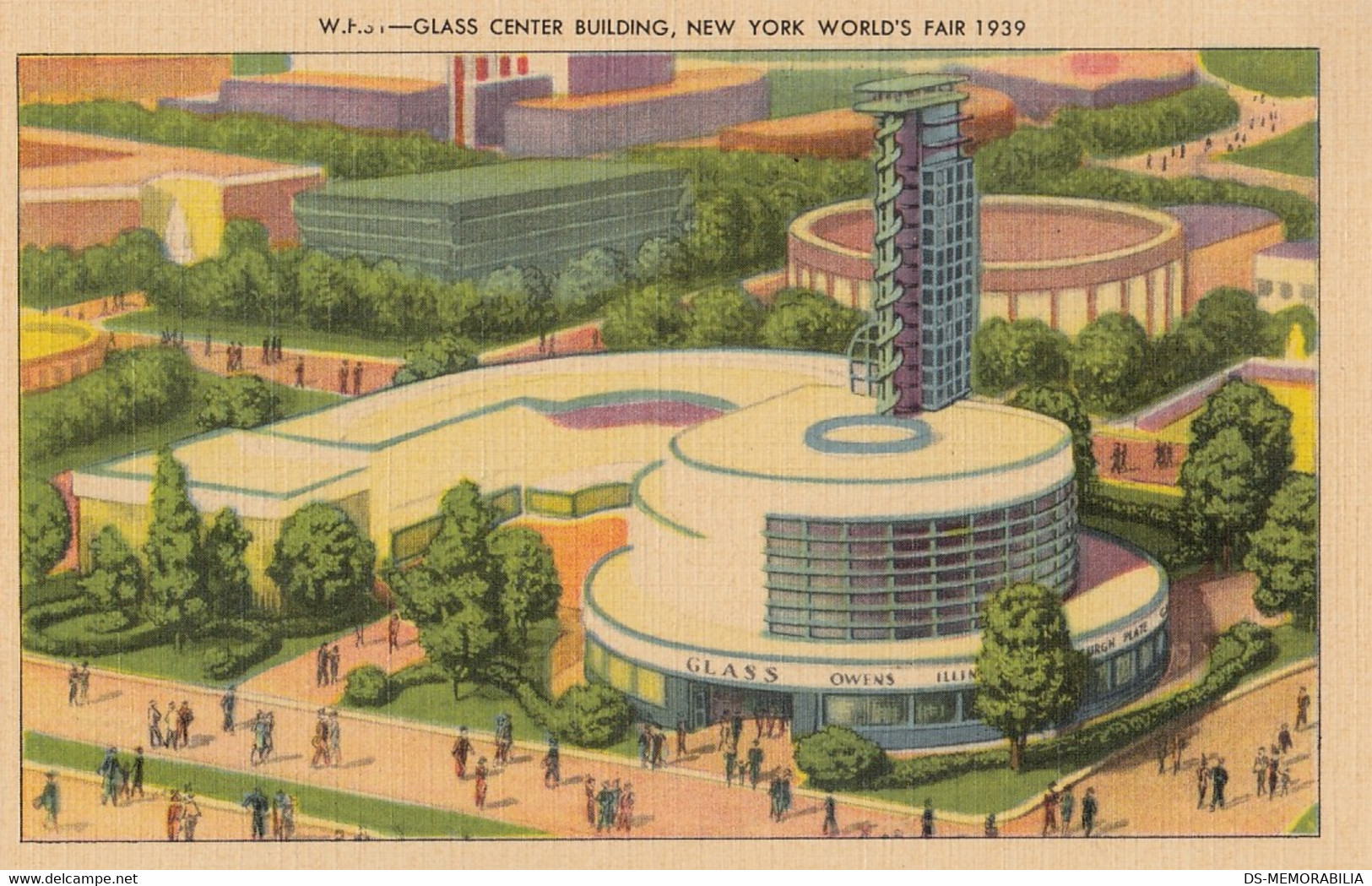 New York World's Fair 1939 - Glass Center Building - Exhibitions