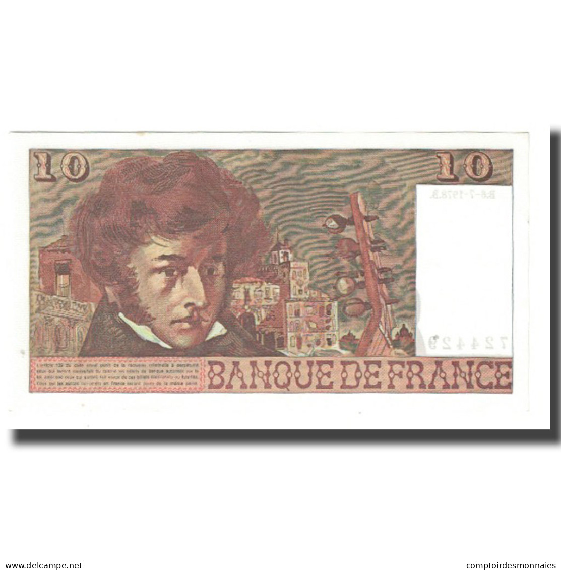France, 10 Francs, Berlioz, 1978, P. A.Strohl-G.Bouchet-J.J.Tronche, 1978-07-06 - 10 F 1972-1978 ''Berlioz''