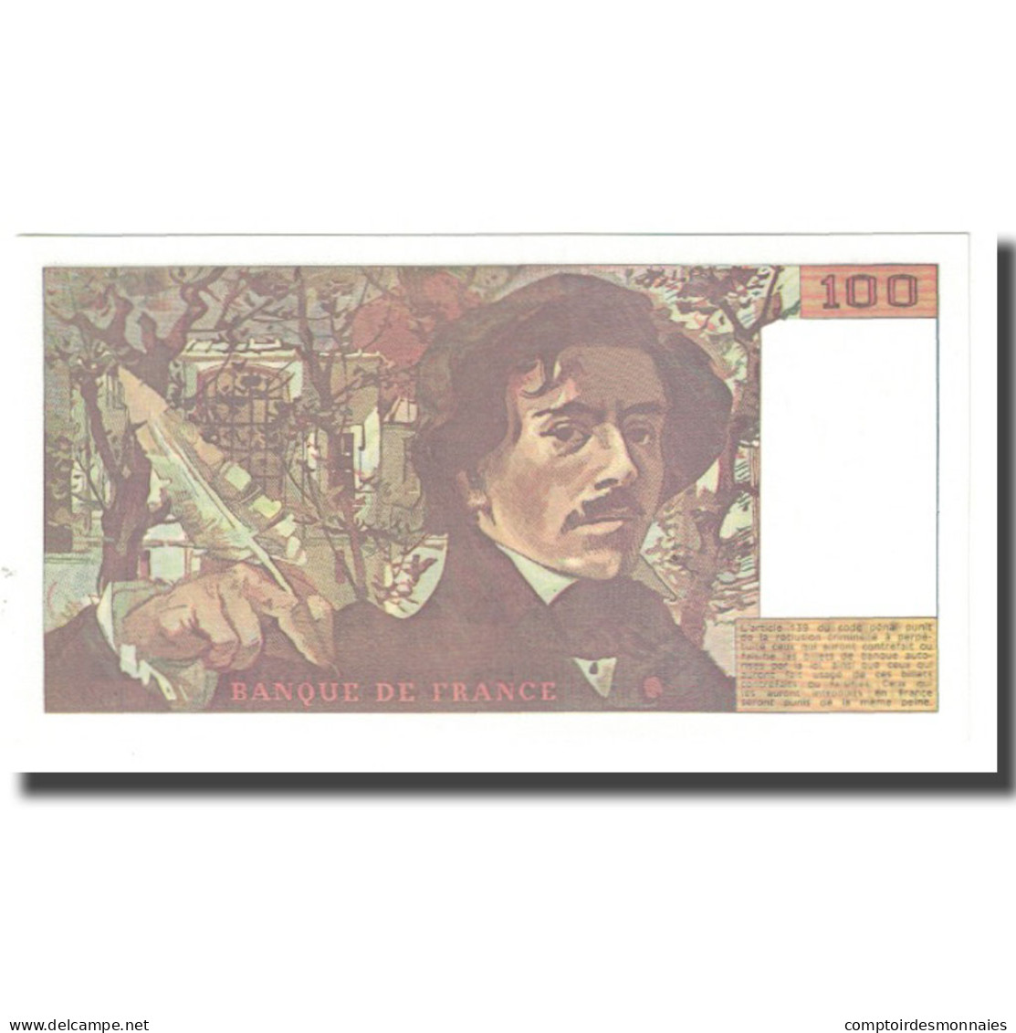 France, 100 Francs, Delacroix, 1990, BRUNEEL, BONARDIN, VIGIER, NEUF - 100 F 1978-1995 ''Delacroix''