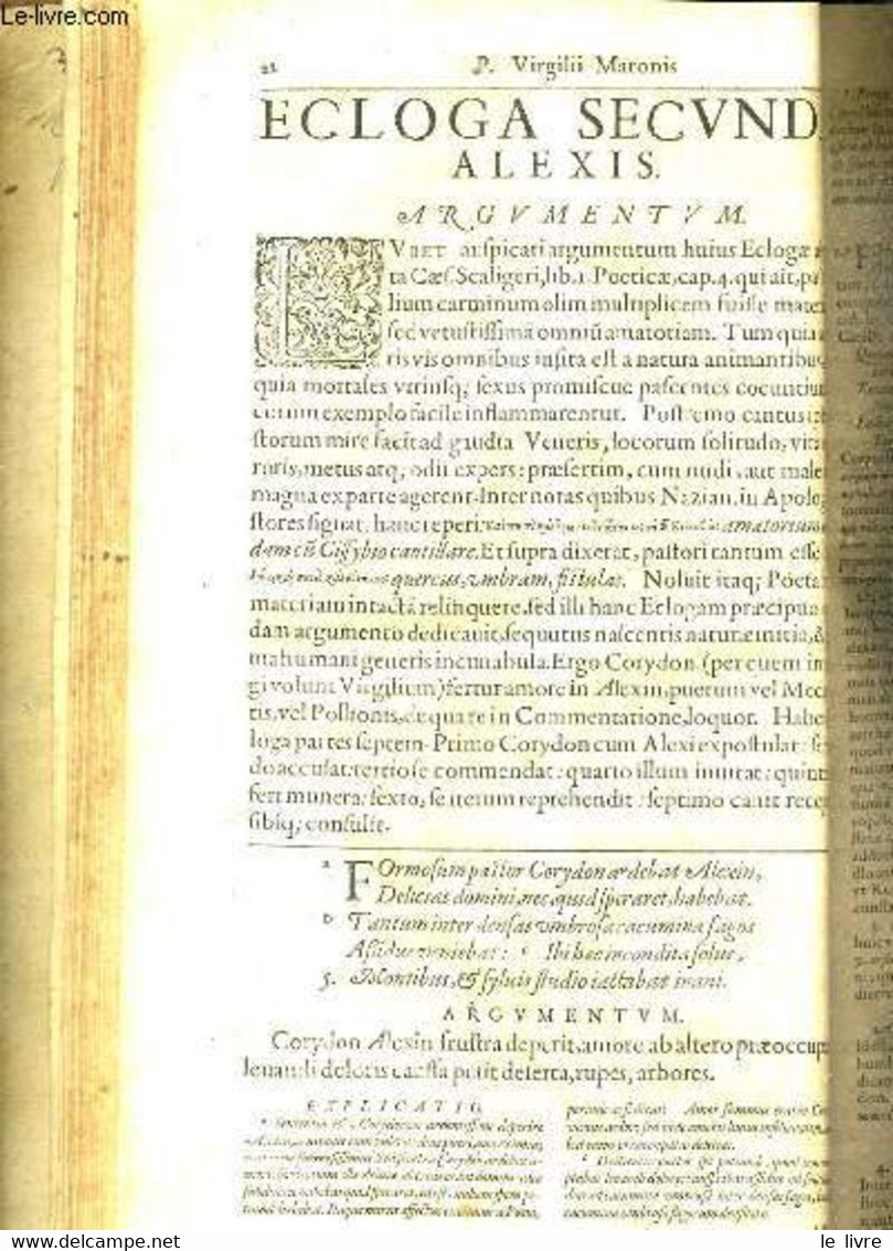 AD P. IO ANNEM LV - DOVICVM DE LA CERDA DE BVCOLICIS ET GEORGICIS - TEXTE EN LATIN - 4 Photos Disponibles. - P. VIRGILII - Before 18th Century