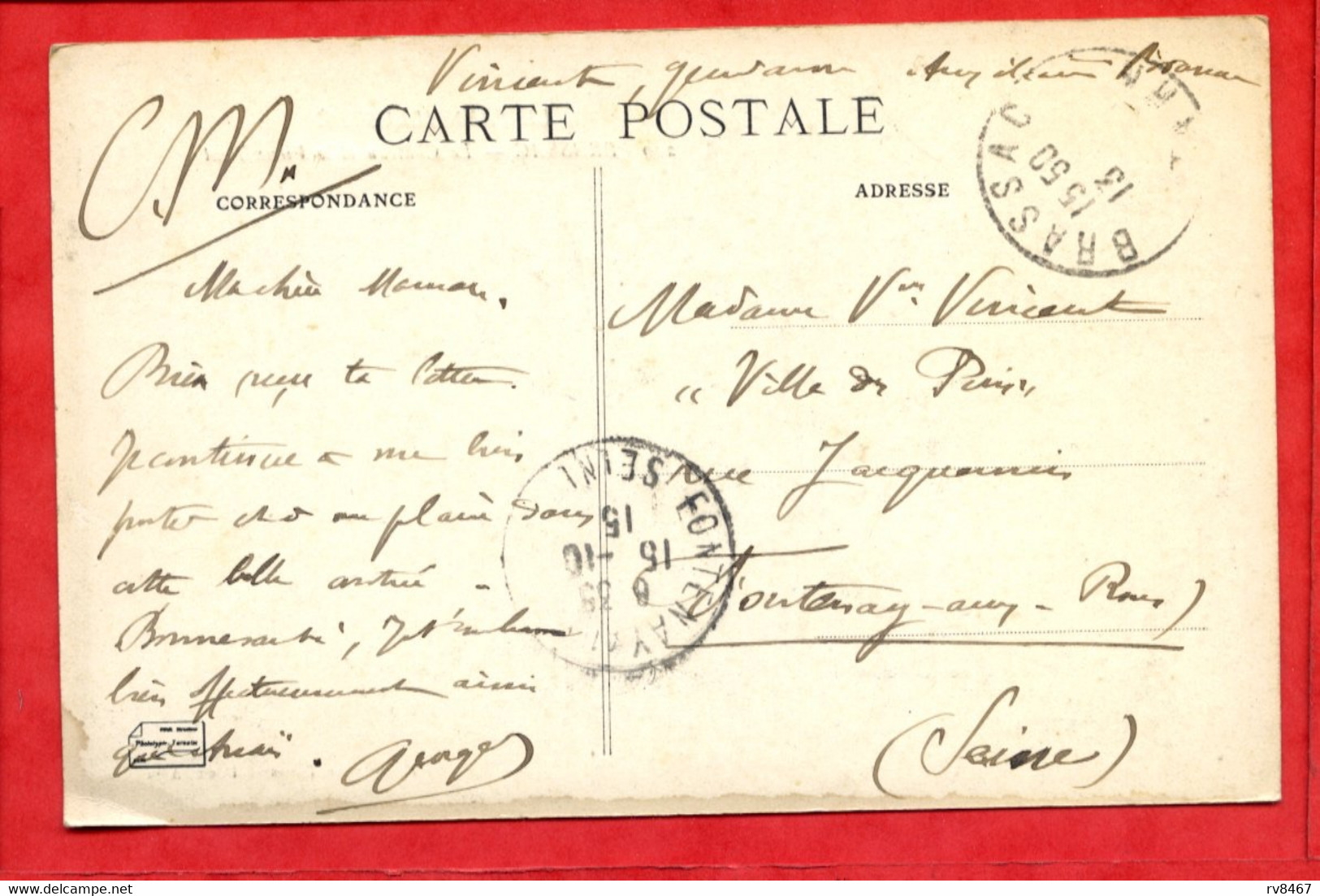 * BRASSAC - Le Château Et Le Vieux Pont - 1915 ( Correspondance Militaire Au Dos ? ) - Brassac