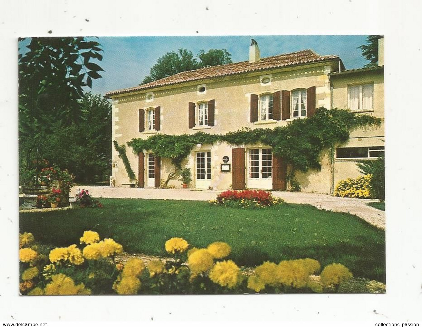 JC , G , Carte De Visite , Hôtel-restaurant LA FLAMBEE , Pombonne , Route De Périgueux , 24 ,BERGERAC , 2 Scans - Cartes De Visite