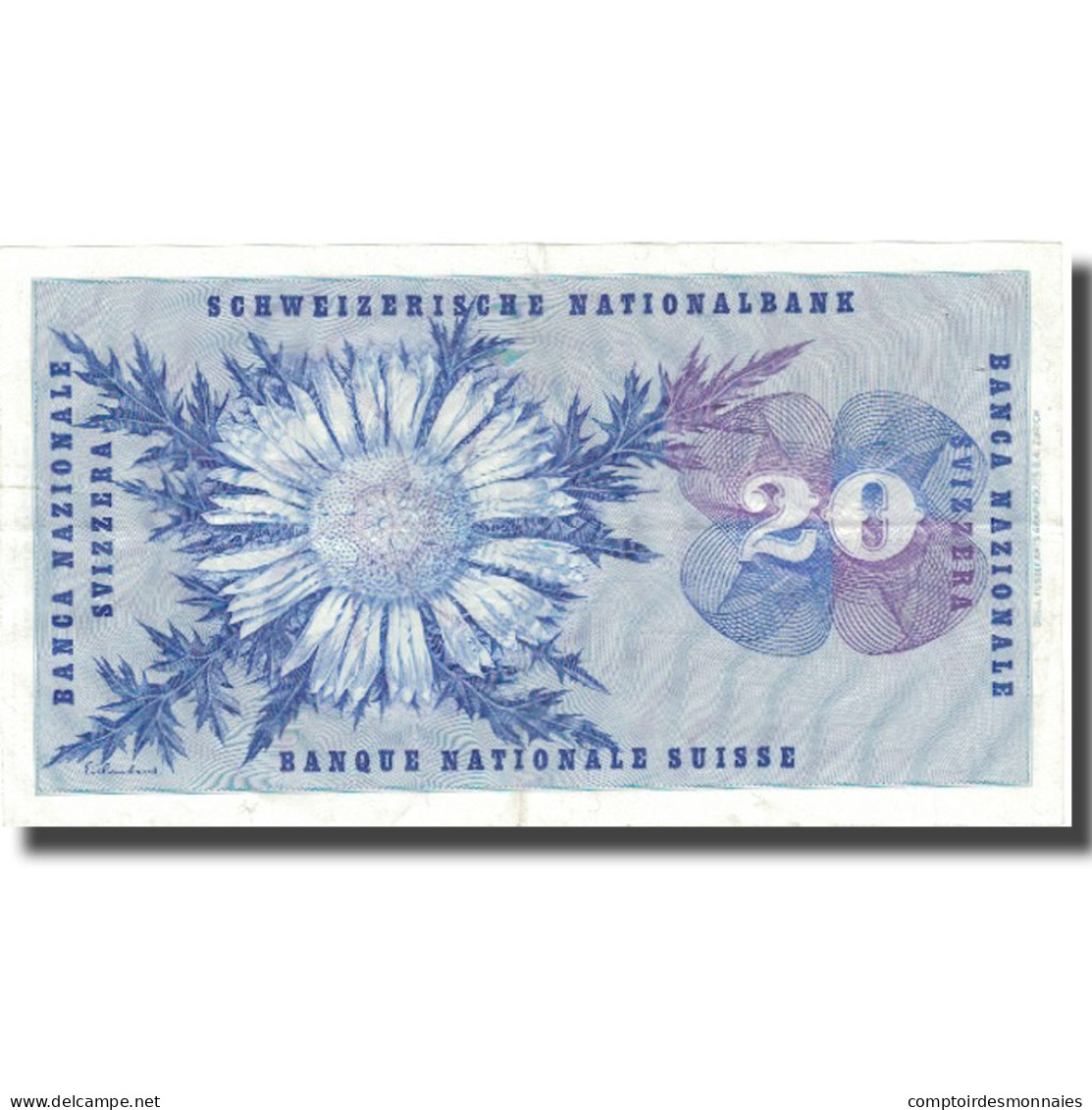 Billet, Suisse, 20 Franken, 1974, 1974-02-07, KM:46v, TTB+ - Suisse