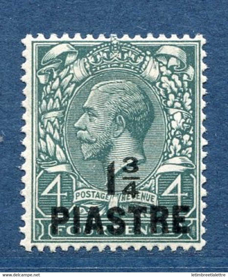 ⭐ Levant - Bureaux Anglais - YT N° 46 * - Neuf Avec Charnière - SG N* 38a - 1913 / 1914 ⭐ - Levante Británica