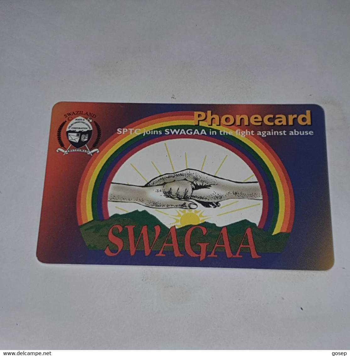 Swaziland-(SZ-SWT-0011A)-swagaa-(4)-(E10)-(SNAA03300736077)-used Card+1card Prepiad Free - Swasiland