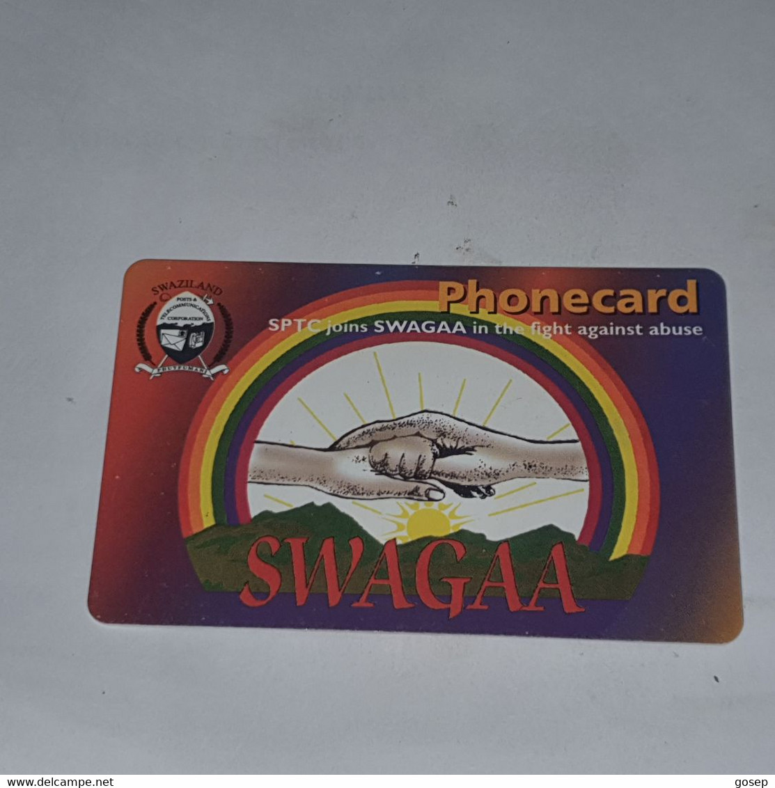 Swaziland-(SZ-SWT-0011A1)-swagaa-(5)-(E10)-(SNAA03300842316)-used Card+1card Prepiad Free - Swaziland