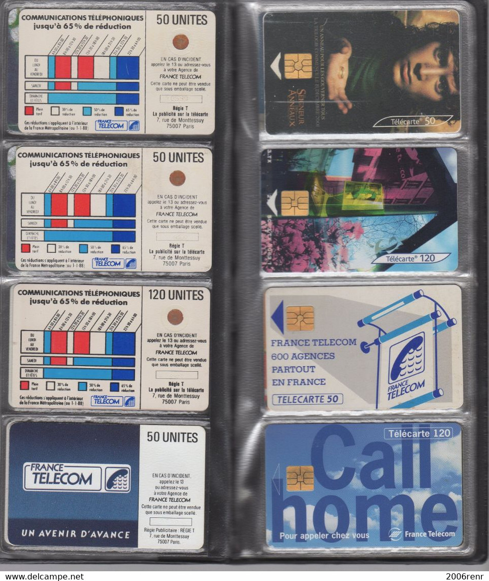 TELECARTES PETIT CLASSEUR CONTENANT 18 TELECARTES DONT UNE DE MONACO (Neuve 120 Unités). Voir Scans. - Colecciones