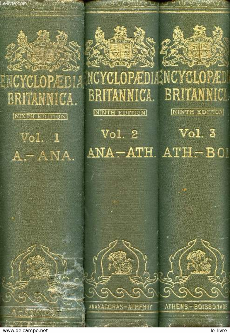 THE ENCYCLOPAEDIA BRITANNICA, 35 VOLUMES (COMPLET), A DICTIONARY OF ARTS, SCIENCES, AND GENERAL LITERATURE - COLLECTIF - - Dictionaries, Thesauri