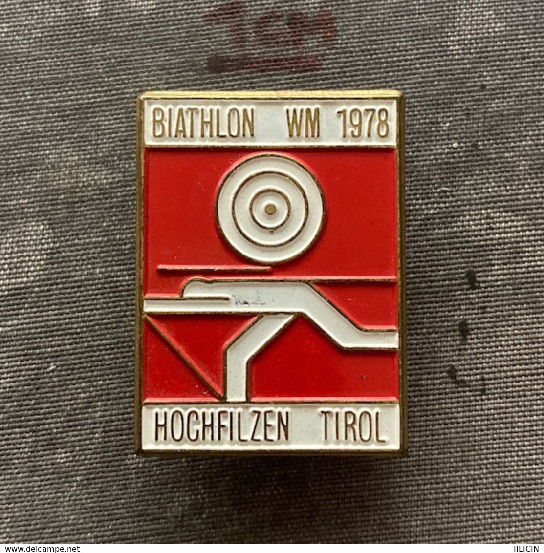 Badge Pin ZN010103 - Skiing Biathlon World Championships Hochfilzen Austria 1978 - Biathlon