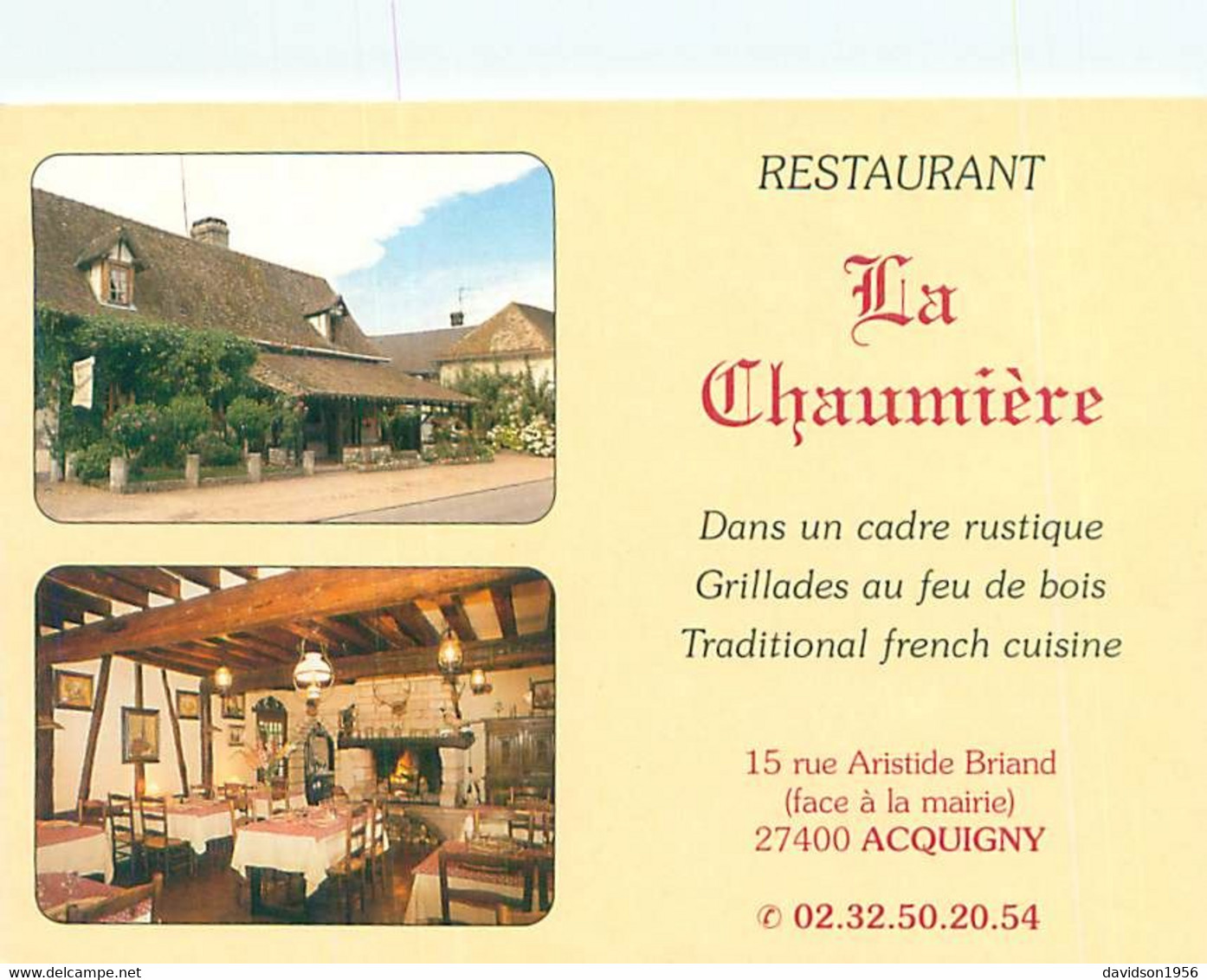 Cpsm   - Acquigny   - Restaurant La Chaumière   B490 - Acquigny