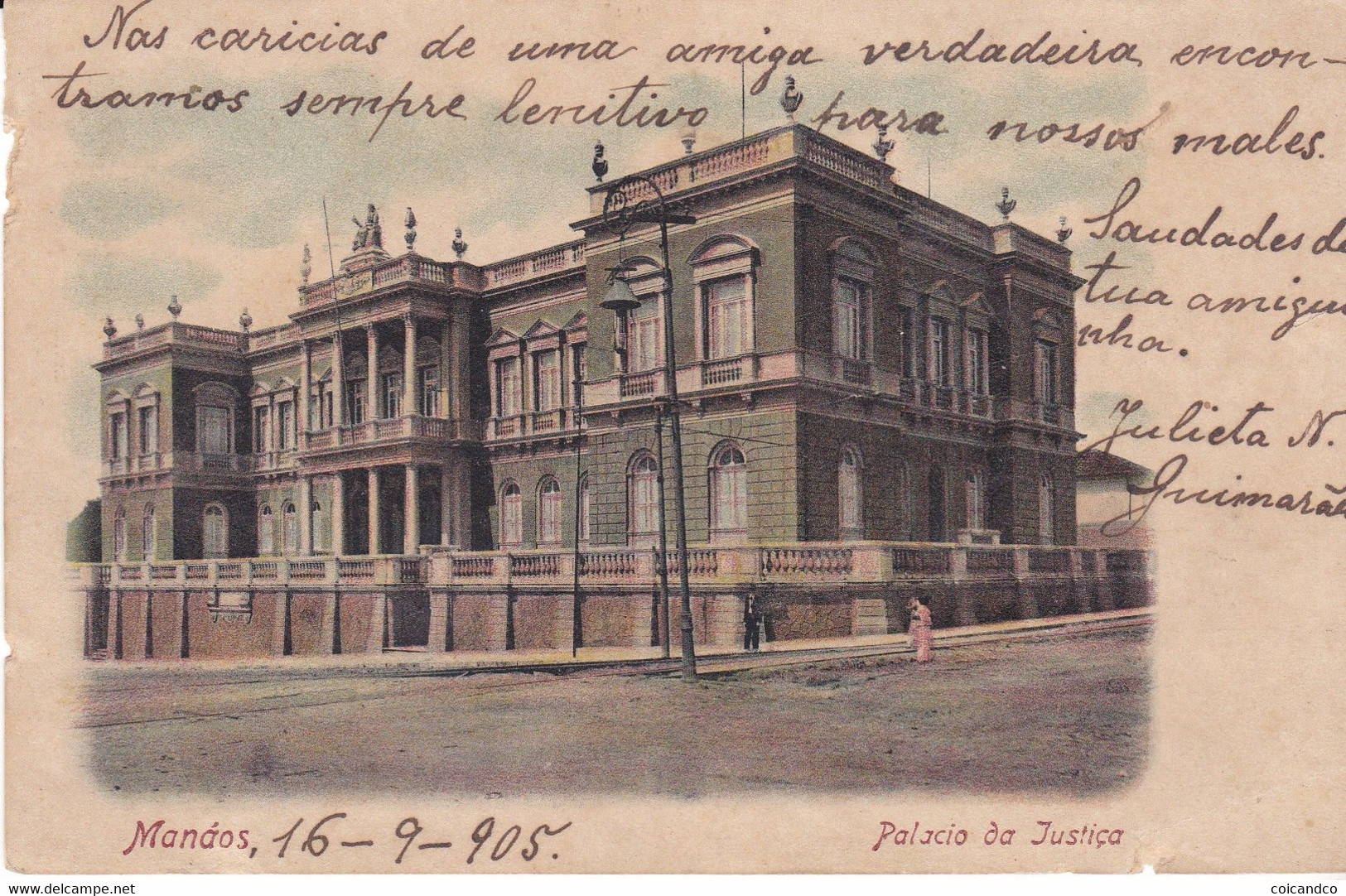 4 Old Pcs Manaus Brésil Brasil Palacio Da Justicia - Manaus