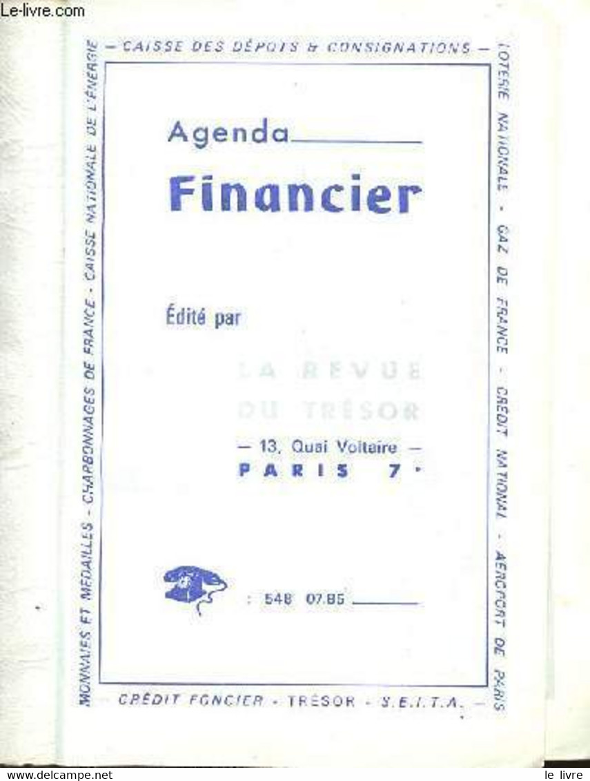 AGENDA FINANCIER 1967 - COLLECTIF - 1967 - Blank Diaries