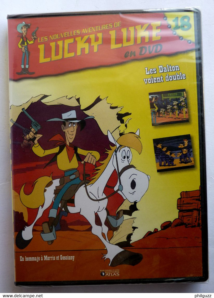 DVD ATLAS 18 DESSIN ANIMES LUCKY LUKE NEUF SOUS FILM - Cartoons