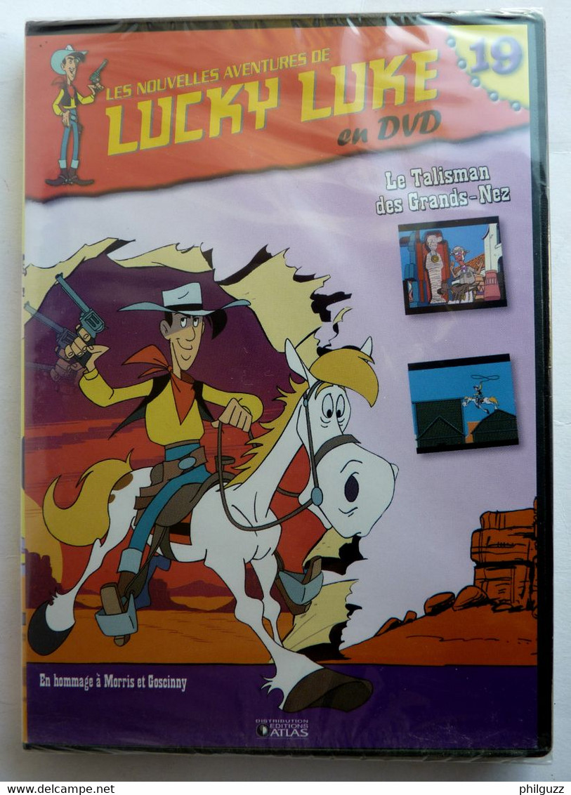 DVD ATLAS 19 DESSIN ANIMES LUCKY LUKE NEUF SOUS FILM - Dessin Animé