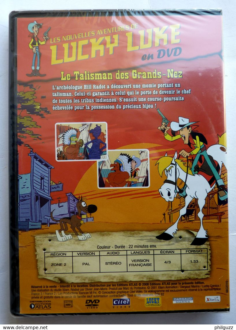 DVD ATLAS 19 DESSIN ANIMES LUCKY LUKE NEUF SOUS FILM - Cartoons