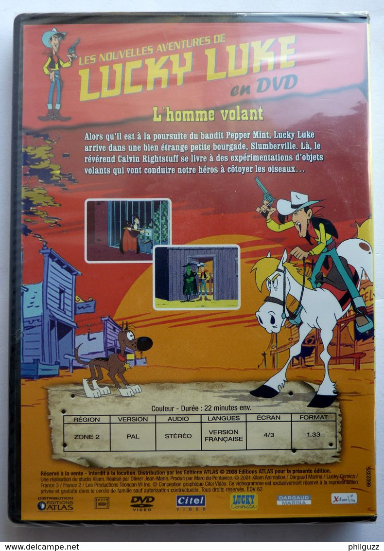 DVD ATLAS 25 DESSIN ANIMES LUCKY LUKE NEUF SOUS FILM - Dessin Animé