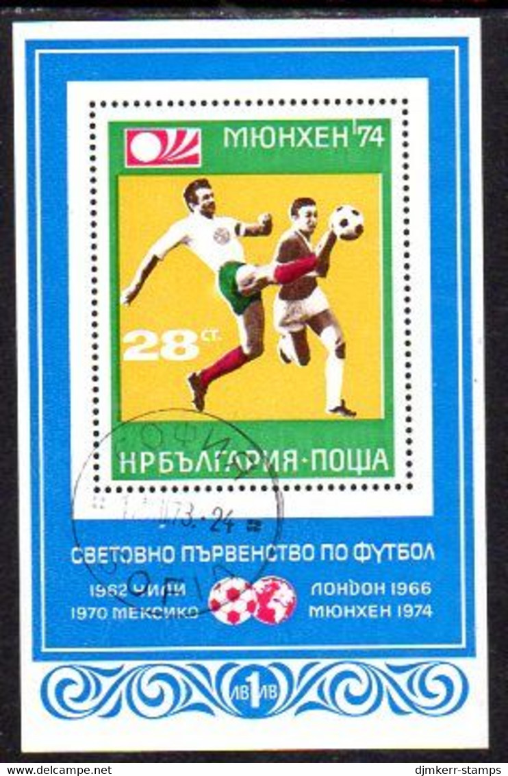 BULGARIA 1973 Football World Cup Perforated Block Used.  Michel Block 46 - Gebraucht