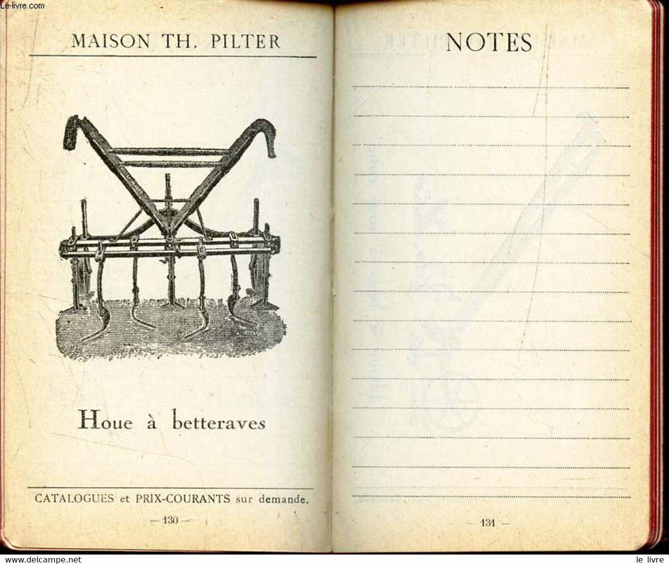 AGENDA DE LA MAISON TH. PILTER, Fondée En 1864 . ANNEE 1922. - MAISON TH. PILTER - 1922 - Agenda Vírgenes