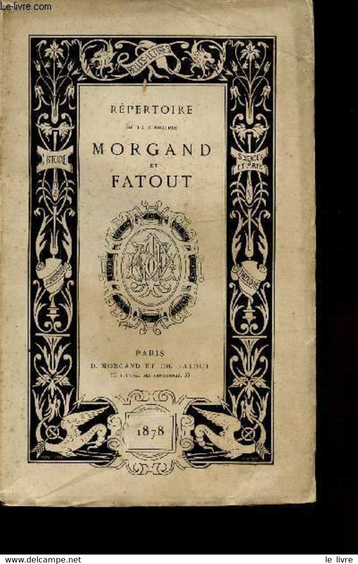 REPERTOIRE DE LA LIBRAIRIE MORGAND ET FATOUT - COLLECTIF - 1878 - Agendas & Calendarios