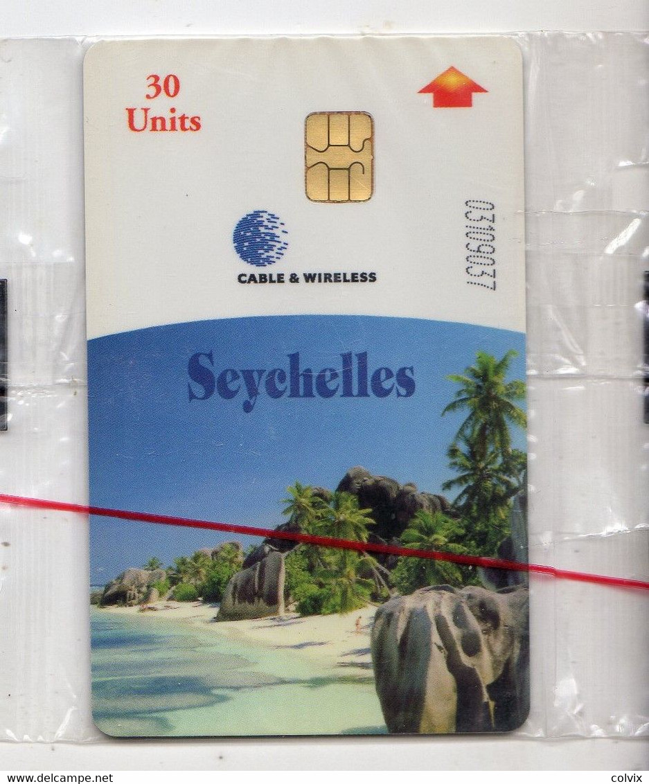 SEYCHELLES Ref MV Cards : SEY-C-01a REV B  30 U La Digue BLISTER - Seychelles
