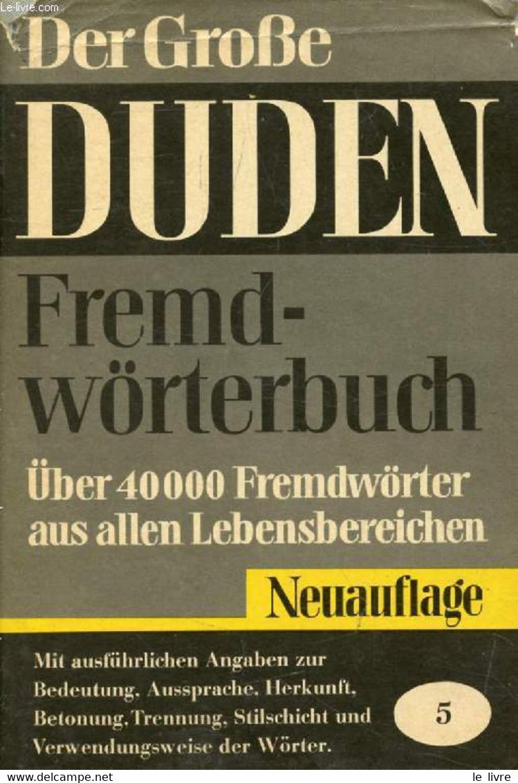 DER GROßE DUDEN, FREMDWÖRTER - AHLHEIM KARL-HEINZ - 1966 - Atlas