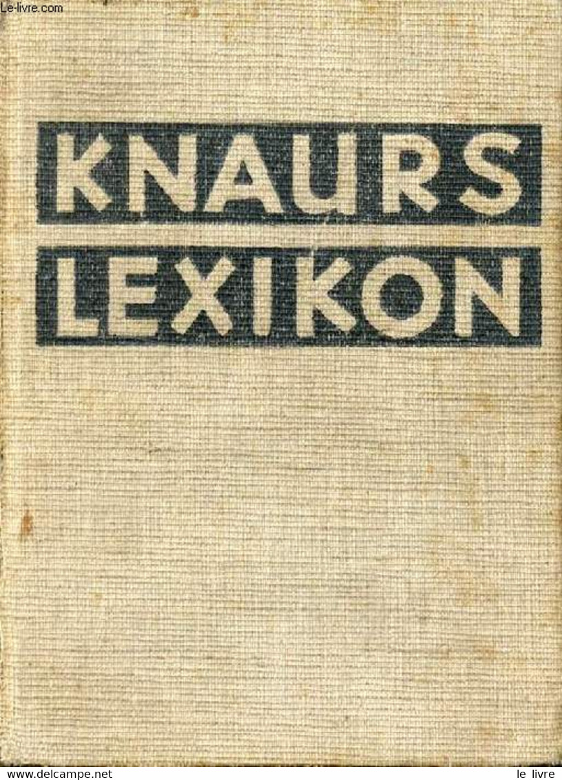 KNAURS LEXIKON A-Z - COLLECTIF - 1949 - Atlas