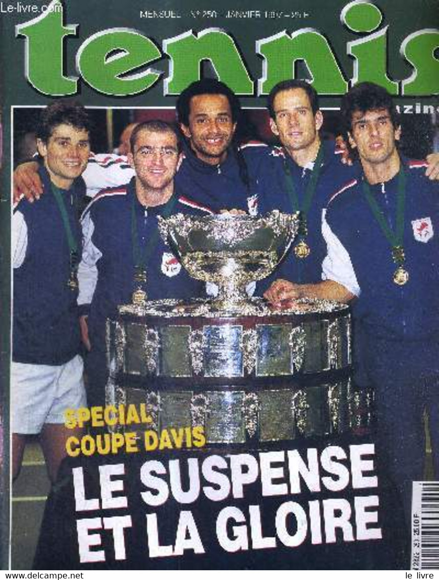 TENNIS MAGAZINE - N°250 - Janvier 1997 + 1 POSTER DE L'EQUIPE DE FRANCE DE COUPE DAVIS / Special Coupe Davis : Le Suspen - Bücher