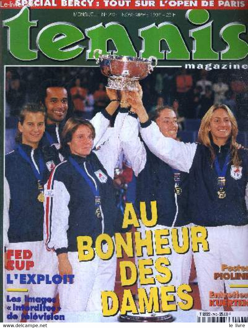 TENNIS MAGAZINE - N°260 - Novembre 1997 + 1 POSTER DE PIOLINE / Fed Cop, L'exploit / Les Images "interdites" De La Télév - Boeken