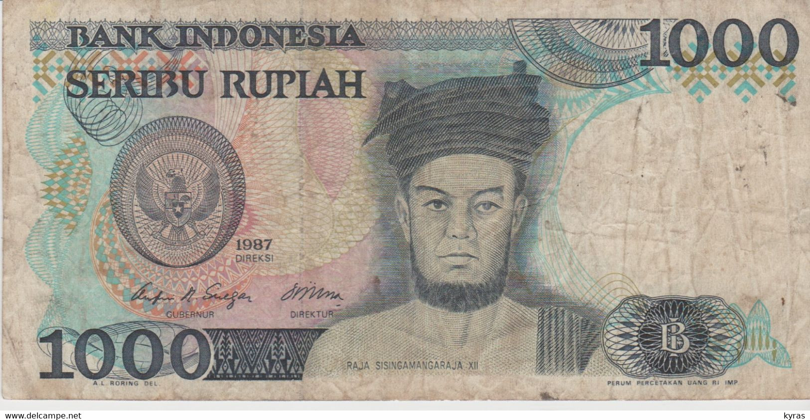 INDONESIE . Billet 1000 SERIBU RUPIAH - Indonesië