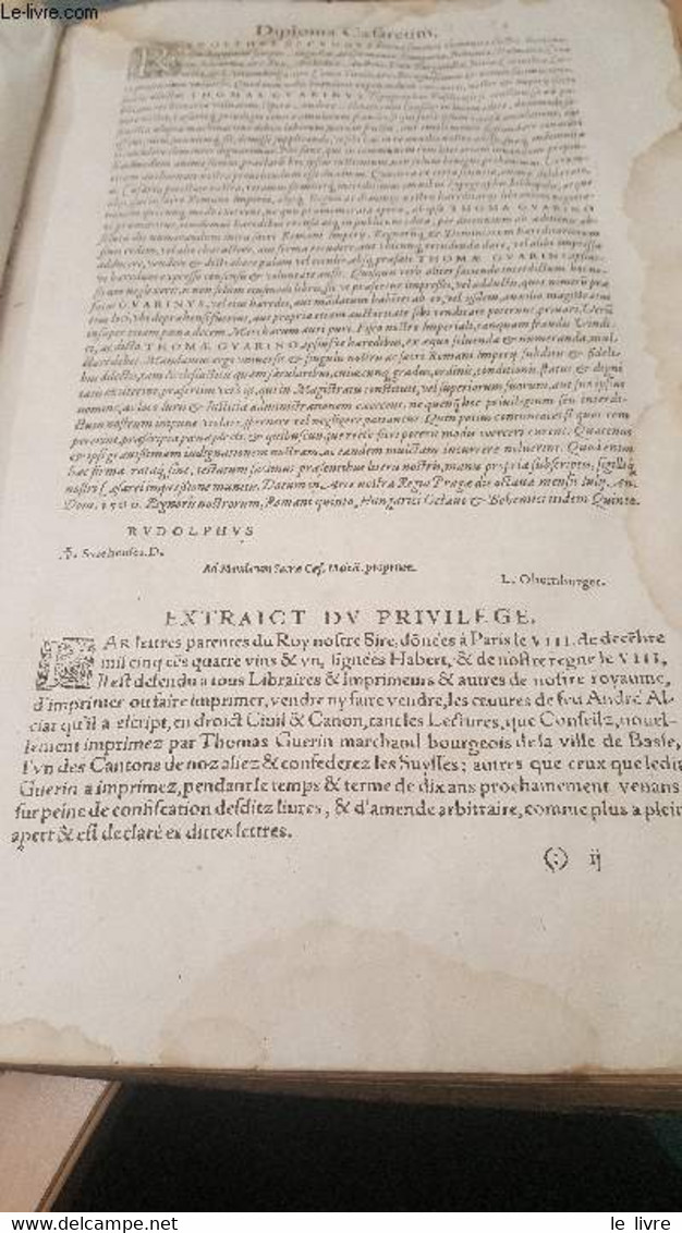 MEDIOLANENSIS JURECONSULTI CE LEBERRIMI RESPONSA - LIBRIS NOUEM DIGESTA ANTEA TER INCURIOSE EXCUSSA NUNC QUARTA VICE DIL - Before 18th Century