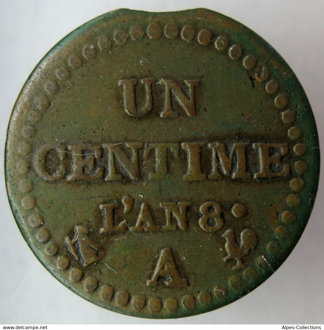 F10017.1 - FRANCE - 1 Centime Dupré - An 8 - 53/50 - 1 Centime