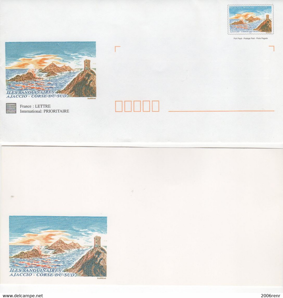 FRANCE PRÊTS A POSTER DE CORSE (5 ENVELOPPES Autocollantes AVEC CARTE CORRESPONDANCE) Neufs Voir Description Et Scans - Prêts-à-poster:  Autres (1995-...)