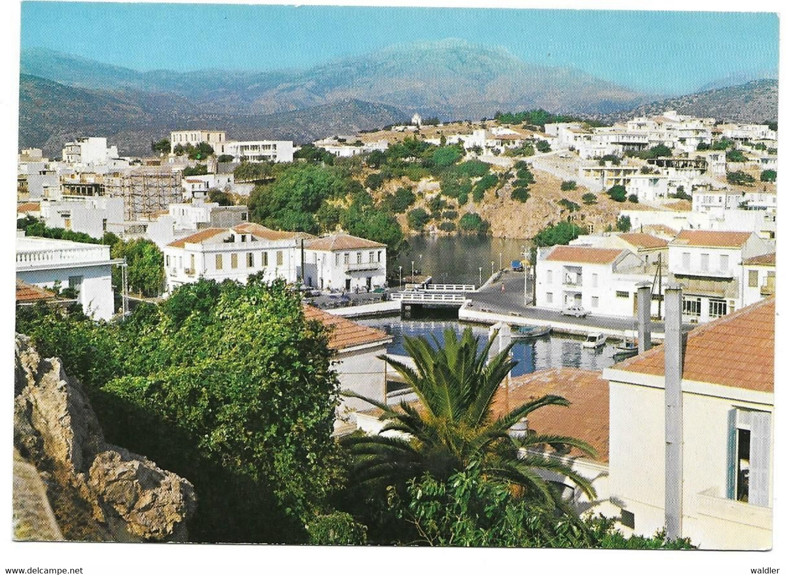 KRETA - LASITHI  --  AGIOS NIKOLAOS, VIEW WITH THE CITY  1985 - Greece