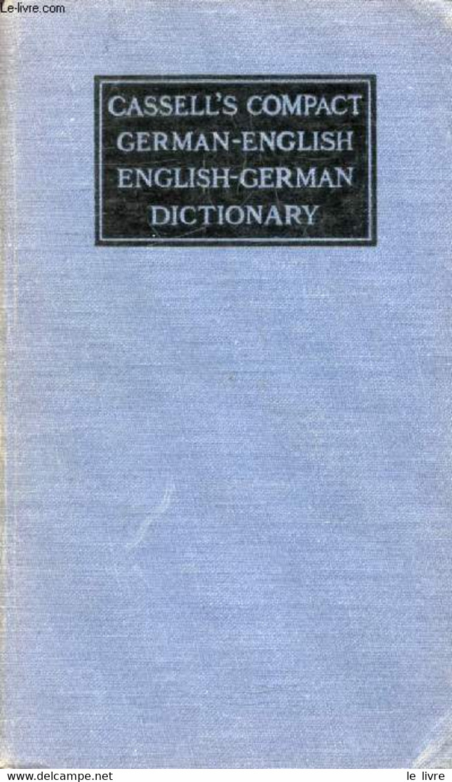 THE NEW ENLARGED GERMAN-ENGLISH, ENGLISH-GERMAN COMPACT DICTIONARY - HERON LEPPER J. - 1954 - Dictionaries, Thesauri