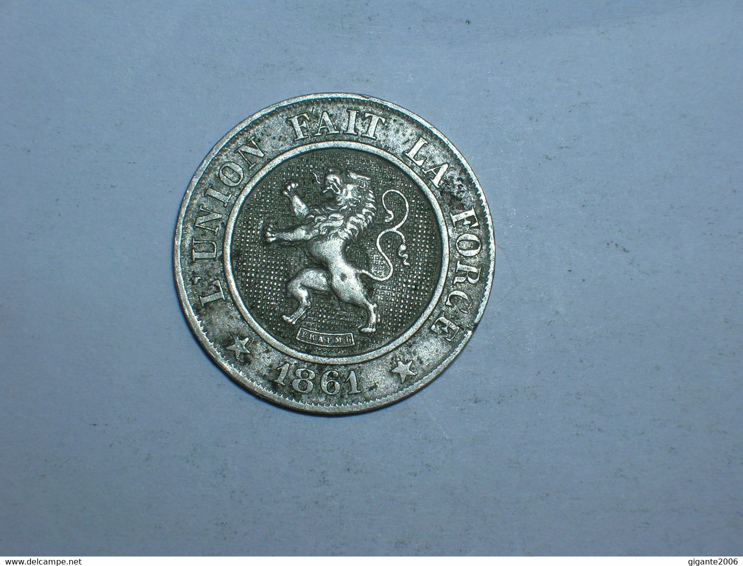 BELGICA 10 CENTIMOS 1861 (8993) - 10 Cent