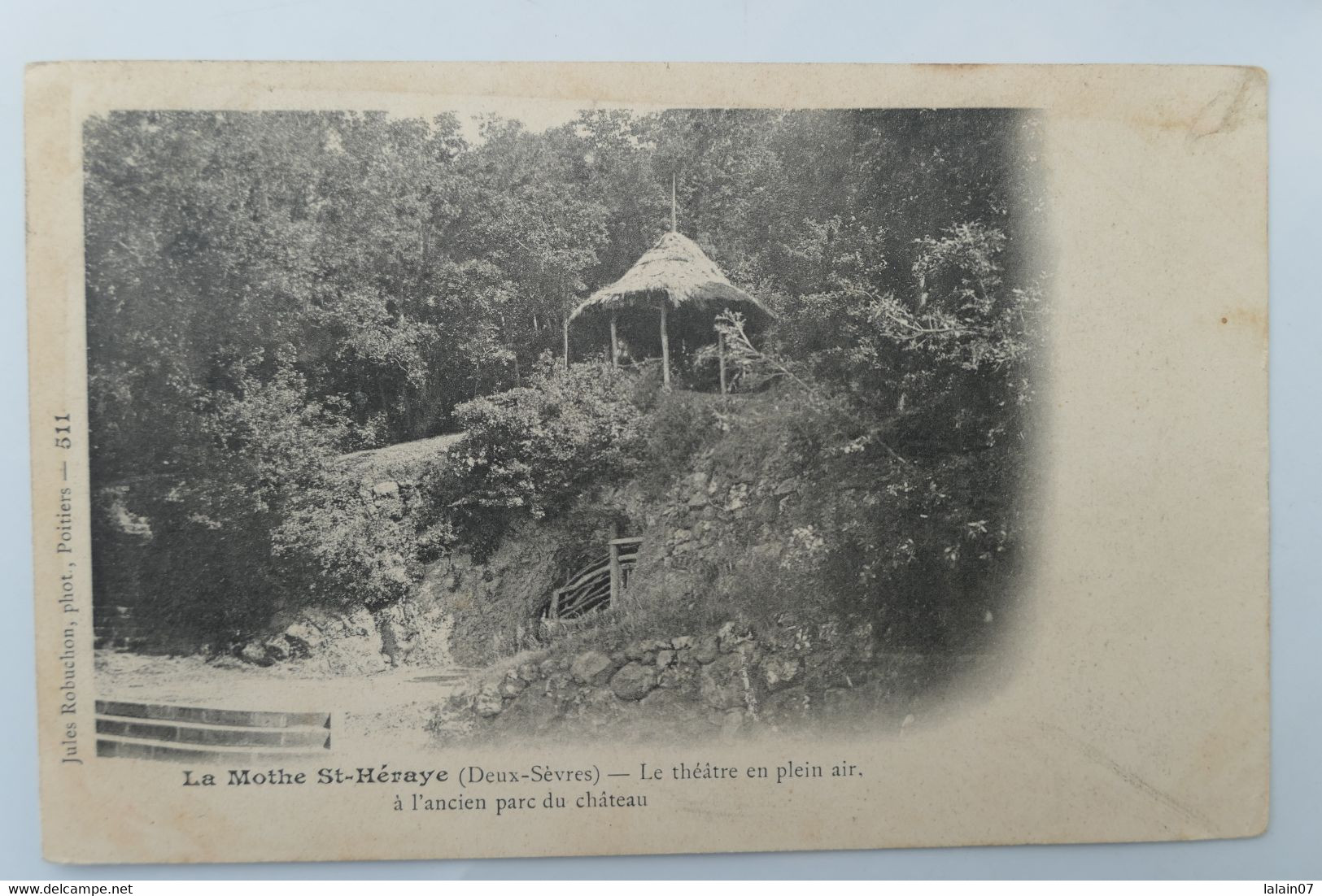 C. P. A. : 79 LA MOTHE SAINT-HERAY : Le Théâtre En Plein Air à L'ancien Parc Du Château, Timbre En 1903 - La Mothe Saint Heray