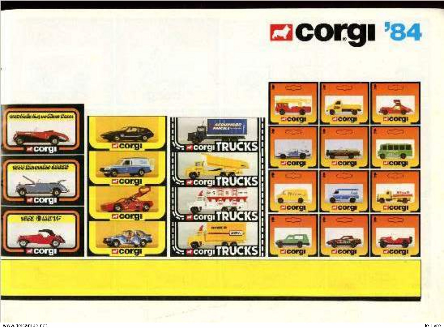 Catalogue Corgi - 1984 (Automobiles, Avions Miniatures) : Nasa Shuffle - Dump Truck - Bus - Autobus - Rover Police (Voit - Model Making