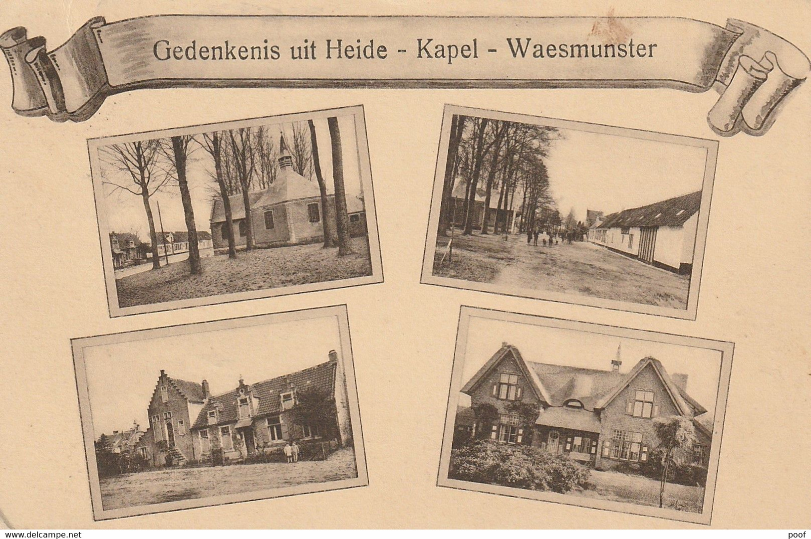 Waasmunster / Waesmunster ( Heide ) : Gedenkenis Uit Heide -- Kapel  -- 1935 - Waasmunster