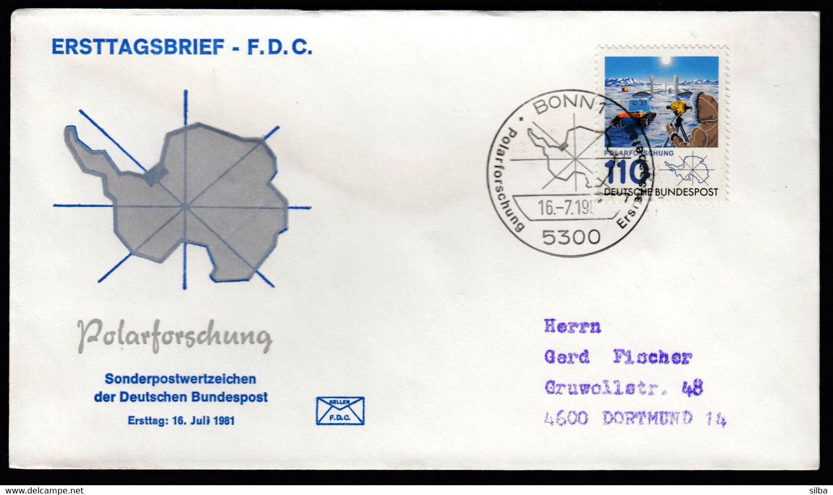 Germany Bonn 1981 / Polar Research / Polarforschung / FDC - Onderzoeksprogramma's