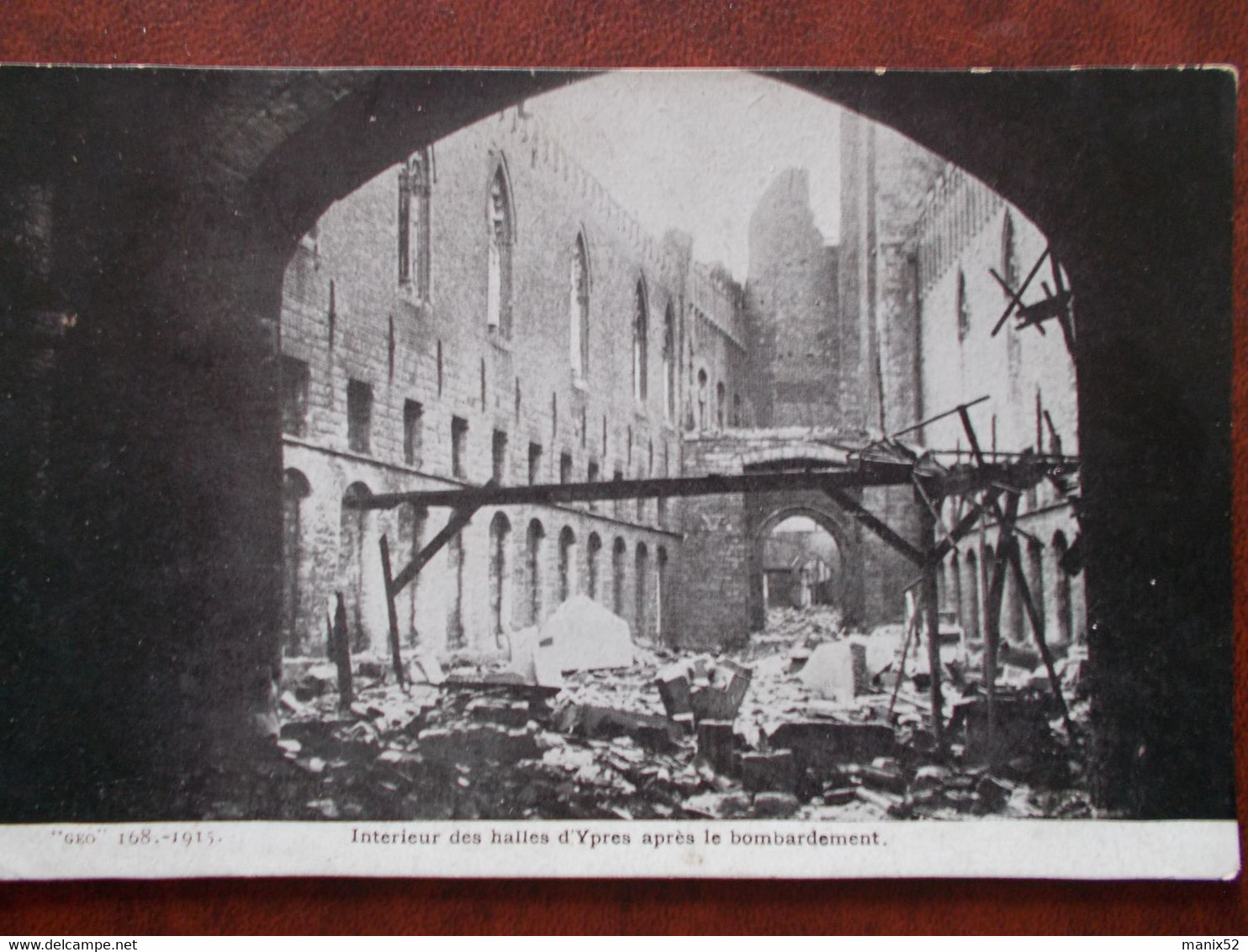 BELG - YPRES - Intérieur Des Halles D' Ypres Après Le Bombardement. - Ieper