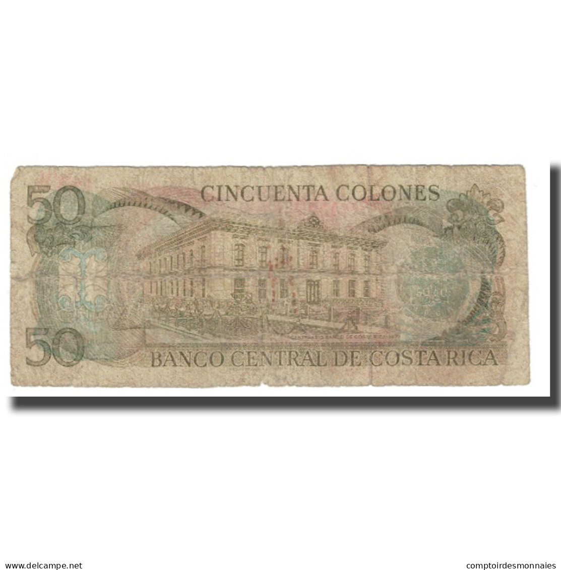 Billet, Costa Rica, 50 Colones, KM:253, B+ - Costa Rica