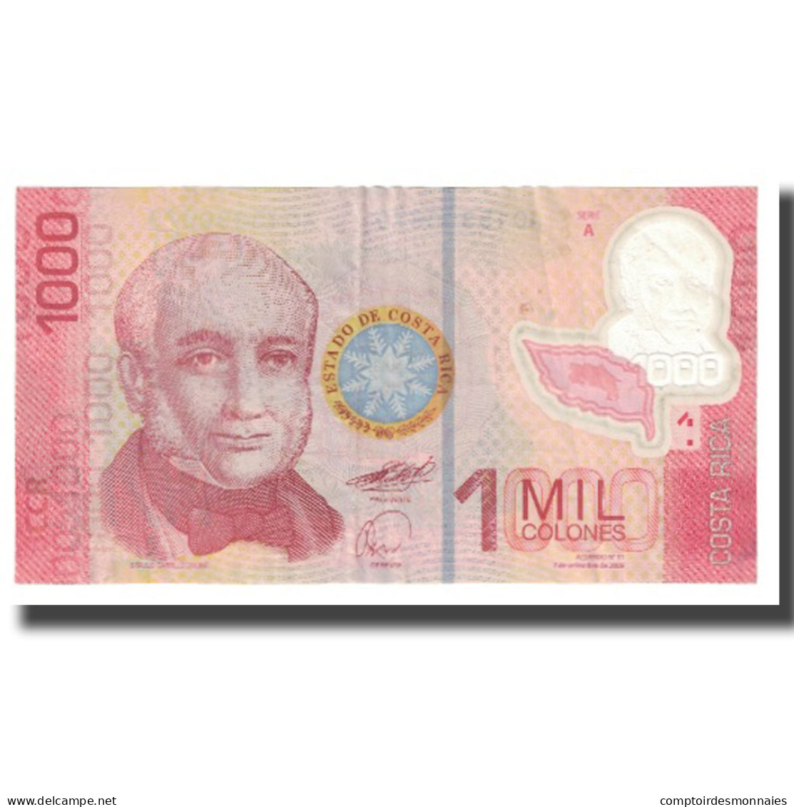 Billet, Costa Rica, 1000 Colones, 2009, 2009-09-02, KM:274, TTB - Costa Rica